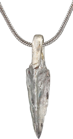 BRONZE ARROWHEAD PENDANT NECKLACE, HELLENISTIC GREEK, 300 - 100 BC - Fagan Arms