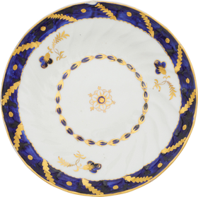 WORCESTER TEA BOWL AND SAUCER C.1783-92 - The History Gift Store