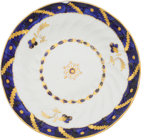 WORCESTER TEA BOWL AND SAUCER C.1783-92 - The History Gift Store