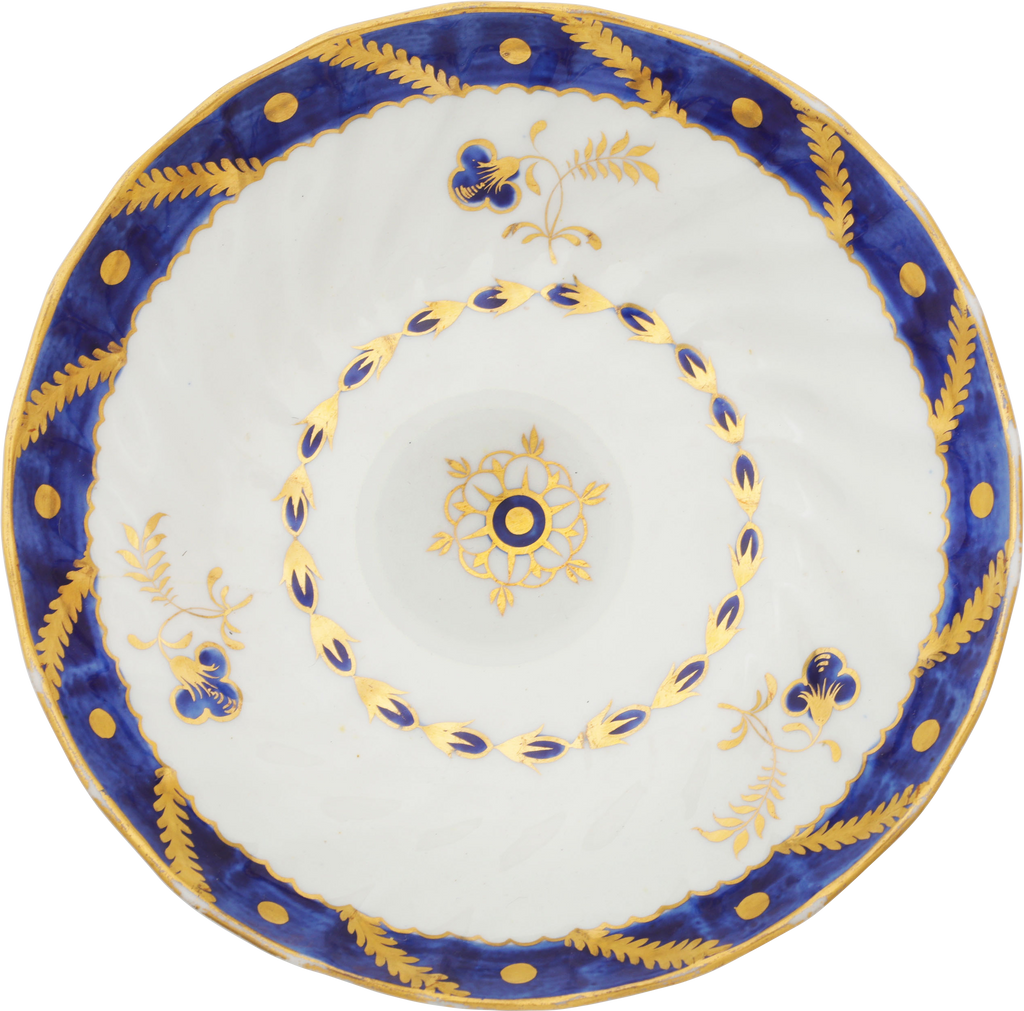 WORCESTER TEA BOWL AND SAUCER C.1770-92 - The History Gift Store