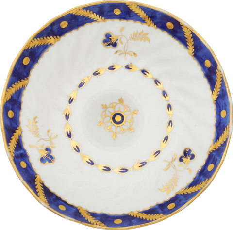 WORCESTER TEA BOWL AND SAUCER C.1770-92 - The History Gift Store