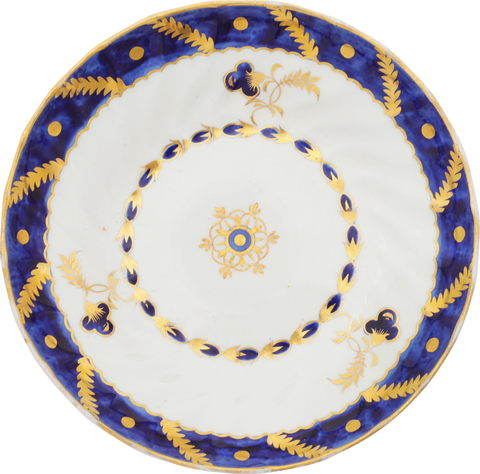 WORCESTER TEA BOWL AND SAUCER C.1783-92 - The History Gift Store