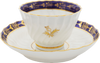 SECOND PERIOD WORCESTER TEA CUP AND SAUCER 1792-3 - The History Gift Store