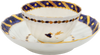 FIRST PERIOD WORCESTER TEA CUP AND SAUCER - The History Gift Store