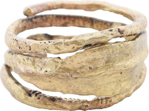 VIKING COIL RING, 10TH-11TH CENTURY AD, SIZE 9 ½ - The History Gift Store