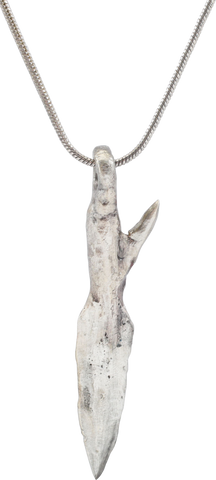FINE GREEK SOCKETED ARROWHEAD NECKLACE, 690-250BC - The History Gift Store