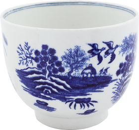 WORCESTER FIRST PERIOD SUCRIER (SUGAR BOWL) C.1770 - Fagan Arms