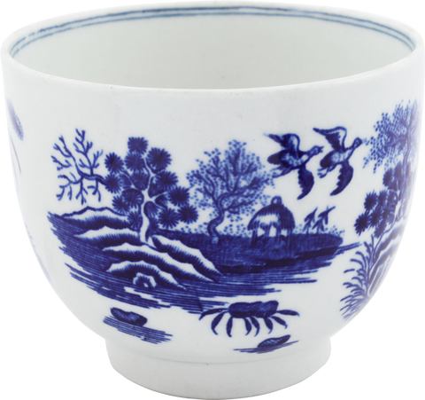 WORCESTER FIRST PERIOD SUCRIER (SUGAR BOWL) C.1770 - Fagan Arms