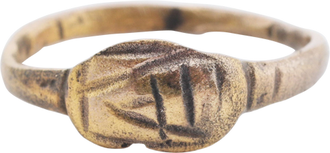 ANCIENT EVIL EYE RING, 4TH-7TH CENTURY AD, SIZE 4 ¾ - The History Gift Store