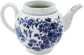 FIRST PERIOD WORCESTER TEA POT - The History Gift Store