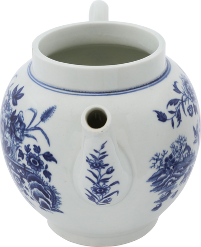 FIRST PERIOD WORCESTER TEA POT - The History Gift Store