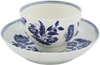FIRST PERIOD WORCESTER TEA BOWL AND UNDER BOWL C1765-75 - Fagan Arms