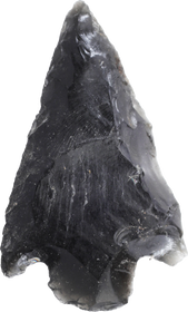 FINE PRE-COLUMBIAN OBSIDIAN ARROWHEAD - Fagan Arms