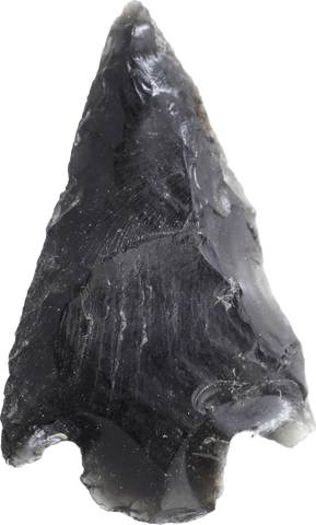 FINE PRE-COLUMBIAN OBSIDIAN ARROWHEAD - Fagan Arms