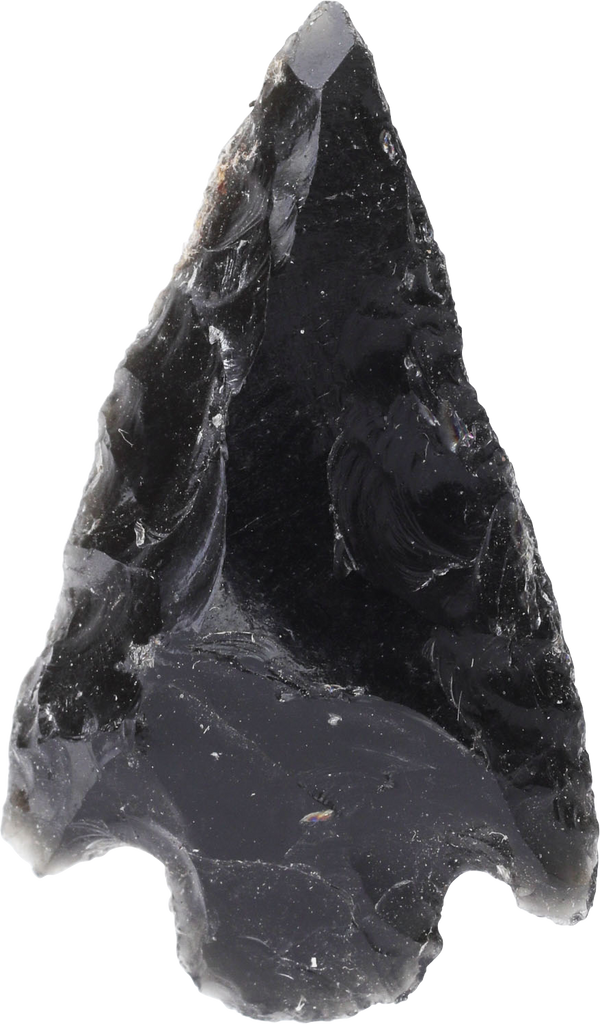 FINE PRE-COLUMBIAN OBSIDIAN ARROWHEAD - Fagan Arms