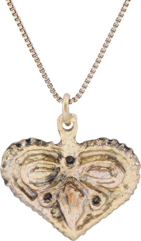VIKING HEART PENDANT NECKLACE, C.950-1050 AD - The History Gift Store