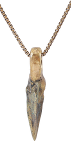 ROMAN TRIANGULAR ARROWHEAD NECKLACE, 100BC-100AD - Fagan Arms