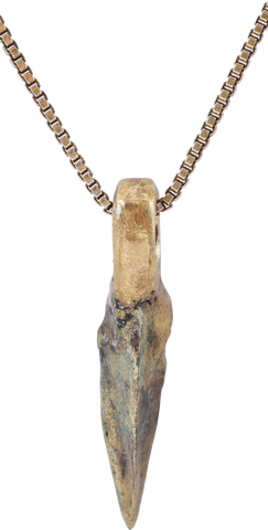 ROMAN TRIANGULAR ARROWHEAD NECKLACE, 100BC-100AD - Fagan Arms