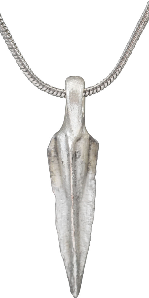 GREEK BRONZE ARROWHEAD PENDANT NECKLACE, HELLENISTIC, 300 - 100 BC - Fagan Arms