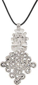 COPTIC SILVER CROSS, ETHIOPIA, 19TH CENTURY - Fagan Arms