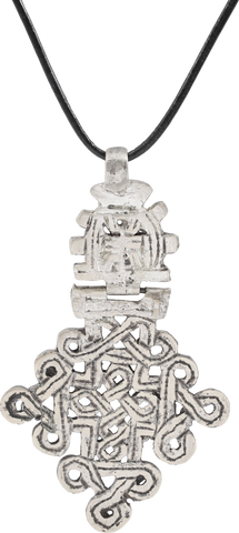COPTIC SILVER CROSS, ETHIOPIA, 19TH CENTURY - Fagan Arms