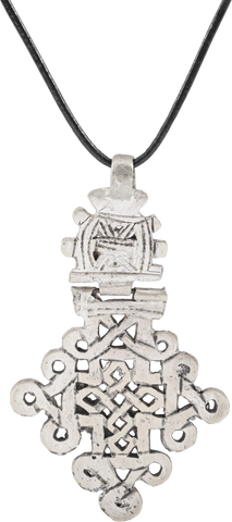 COPTIC SILVER CROSS, ETHIOPIA, 19TH CENTURY - Fagan Arms