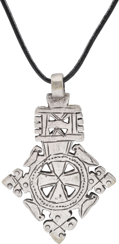 COPTIC SILVER CROSS, ETHIOPIA, 19TH CENTURY - Fagan Arms