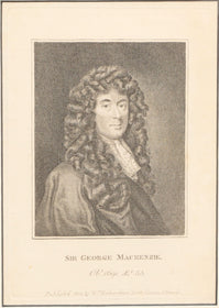 ORIGINAL ENGLISH LITHOGRAPH, SIR GEORGE MACKENZIE - The History Gift Store