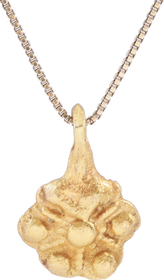 FINE ROMAN/BYZANTINE WHEEL OF FORTUNE NECKLACE, 5TH-8TH CENTURY AD - Fagan Arms