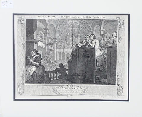 William Hogarth’s The INDUSTRIOUS PRENTICE Performing the Duty of a Christian - The History Gift Store