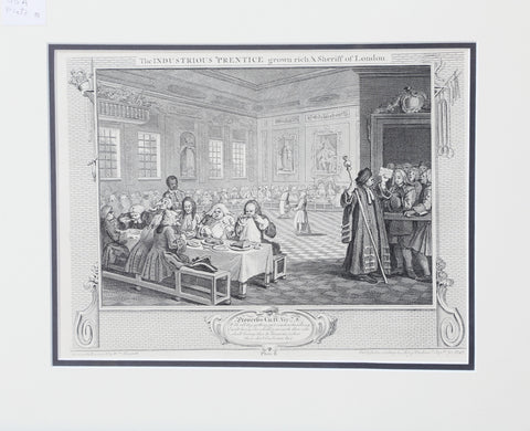 William Hogarth’s The INDUSTRIOUS PRENTICE Grown Rich & Sheriff of London - Fagan Arms