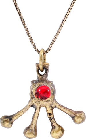 ROMAN WHEEL OF FORTUNE AMULET NECKLACE, 3RD-5TH CENTURY AD - The History Gift Store