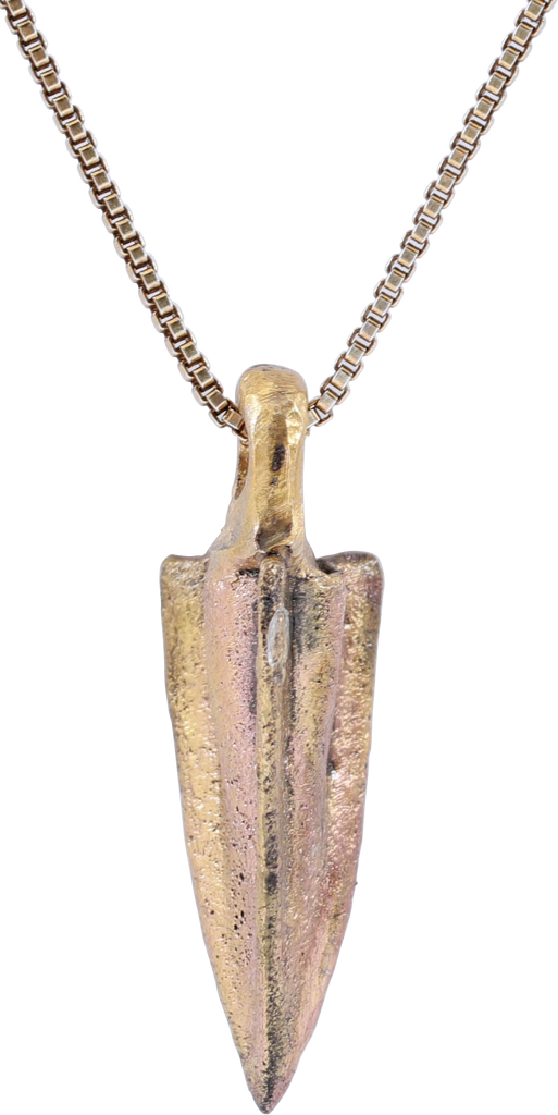 BRONZE ARROWHEAD PENDANT NECKLACE, HELLENISTIC GREEK, 300 - 100 BC - Fagan Arms