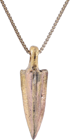 BRONZE ARROWHEAD PENDANT NECKLACE, HELLENISTIC GREEK, 300 - 100 BC - Fagan Arms