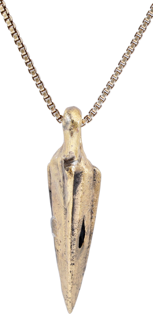 ROMAN/HELLENISTIC GREEK ARROWHEAD PENDANT NECKLACE, 300-100 BC - The History Gift Store