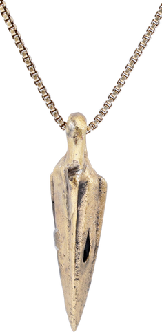 ROMAN/HELLENISTIC GREEK ARROWHEAD PENDANT NECKLACE, 300-100 BC - The History Gift Store