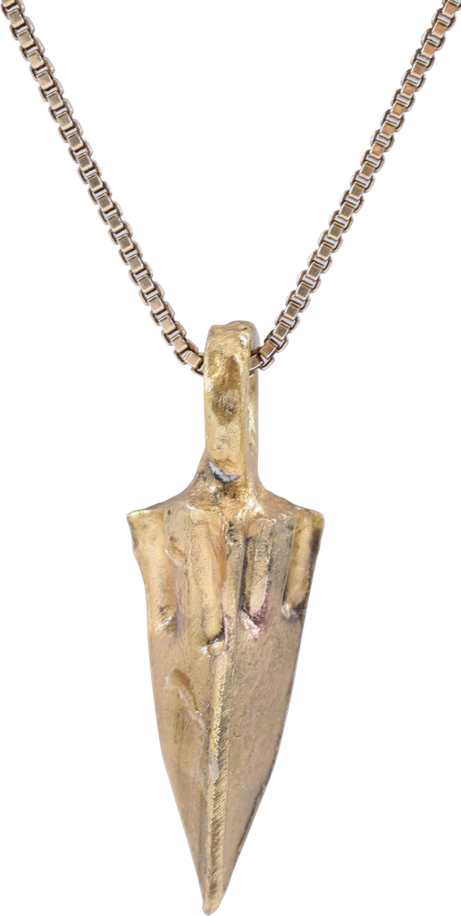 BRONZE ARROWHEAD PENDANT NECKLACE, HELLENISTIC GREEK, 300 - 100 BC - Fagan Arms