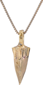 BRONZE ARROWHEAD PENDANT NECKLACE, HELLENISTIC GREEK, 300 - 100 BC - Fagan Arms