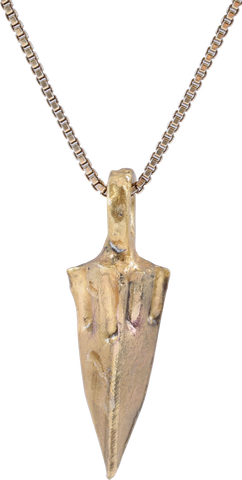 BRONZE ARROWHEAD PENDANT NECKLACE, HELLENISTIC GREEK, 300 - 100 BC - Fagan Arms