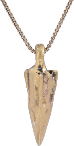 BRONZE ARROWHEAD PENDANT NECKLACE, HELLENISTIC GREEK, 300 - 100 BC - Fagan Arms
