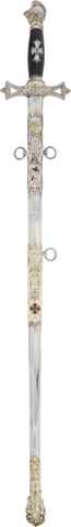FINE KNIGHTS TEMPLAR SWORD LATE 19TH CENTURY - The History Gift Store