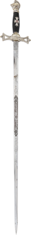 FINE KNIGHTS TEMPLAR SWORD LATE 19TH CENTURY - The History Gift Store