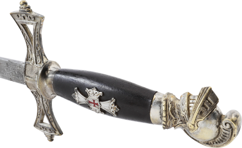 FINE KNIGHTS TEMPLAR SWORD LATE 19TH CENTURY - The History Gift Store