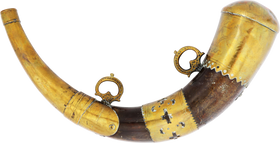 MOROCCAN HORN POWDER FLASK - The History Gift Store