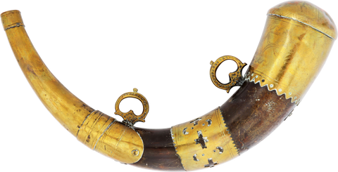 MOROCCAN HORN POWDER FLASK - The History Gift Store