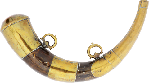 MOROCCAN HORN POWDER FLASK - The History Gift Store