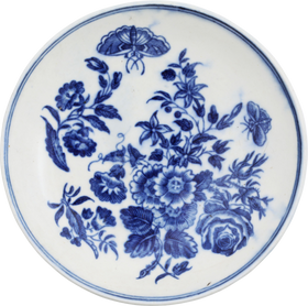 FIRST PERIOD WORCESTER SAUCER/BOWL 1755-83 - Fagan Arms