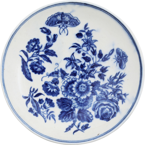 FIRST PERIOD WORCESTER SAUCER/BOWL 1755-83 - Fagan Arms