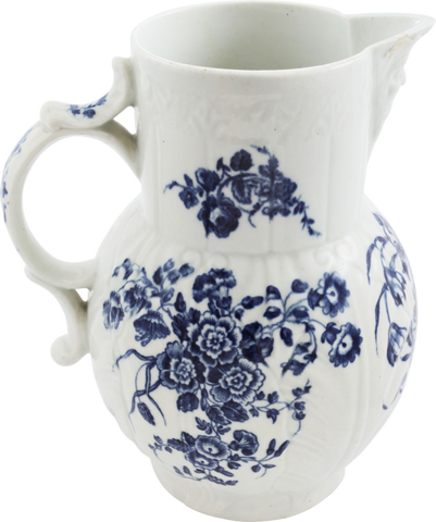 FIRST PERIOD WORCESTER PITCHER/JUG 1755-83 - Fagan Arms