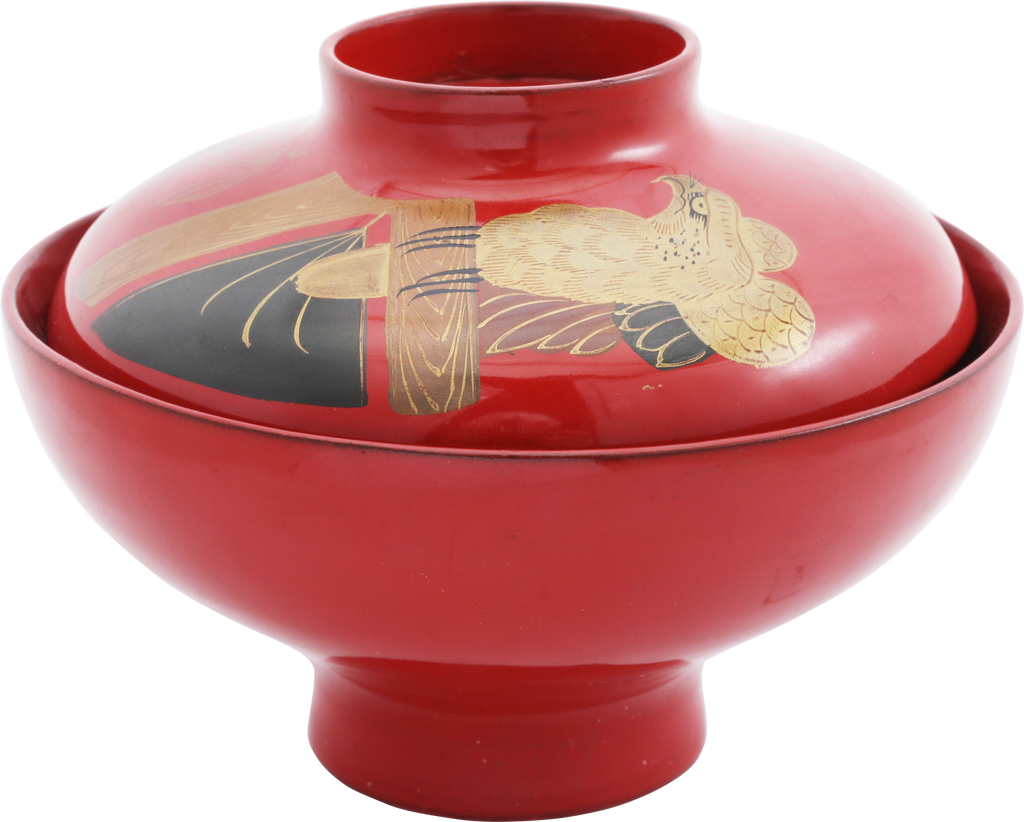 JAPANESE LACQUERED BOWL, OWAN. MEIJI PERIOD, BEFORE 1912 - The History Gift Store